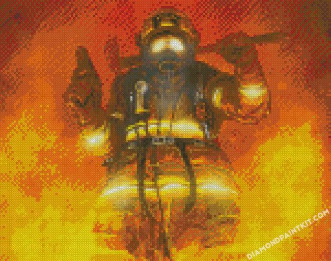 Fire Man Art diamond paintings