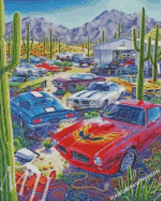 Firebird Classic Cars diamond paintings