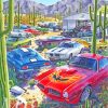 Firebird Classic Cars diamond painting