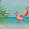 Flamingos In Sea diamond paintings