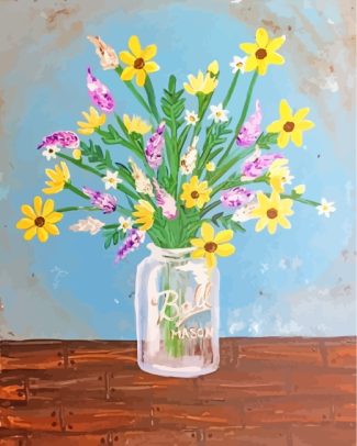 Flowers Jar diamond painting