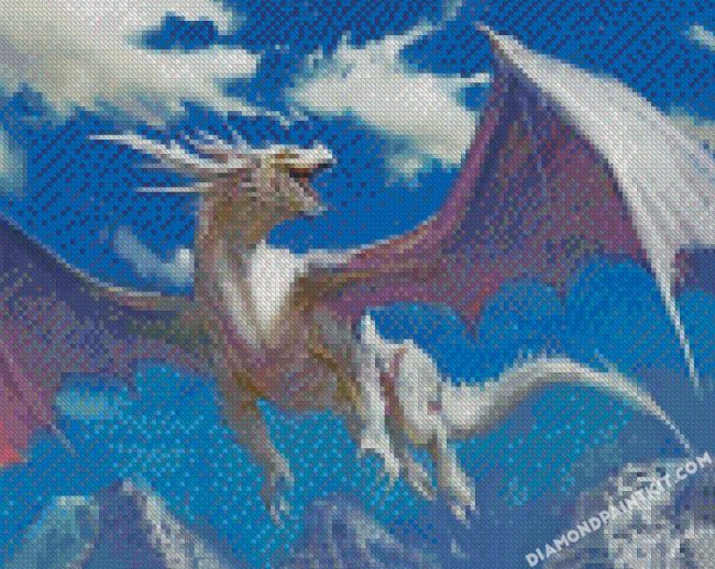 Fantasy Dragon Flying diamond paintings