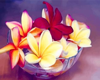 Frangipani Bowl diamond painting