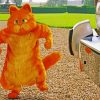 GARFIELD strong cat diamond painting