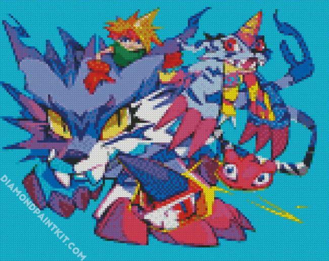 Gabumon digimon diamond paintings