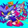 Gabumon digimon diamond painting