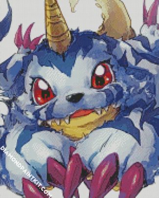 Gabumon from digimon diamond paintings