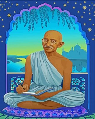 Gandhi diamond painting