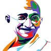 Gandhi pop art diamond painting