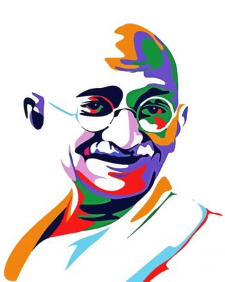 Gandhi pop art diamond painting