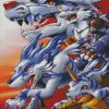 Garurumon anime diamond paintings