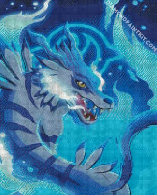 Garurumon diamond paintings