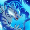 Garurumon diamond painting