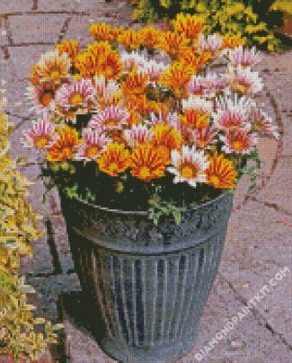 Gazanias flowers diamond paintings