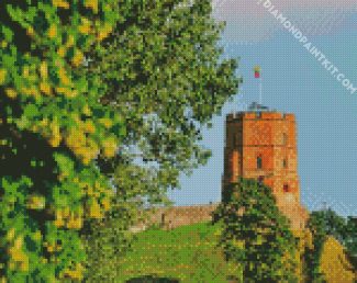 Gediminas Castle Tower Lietuva diamond paintings