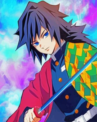 Giyu Tomioka kimetsu no yaiba diamond painting