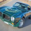 Green Firebird Car diamond painting