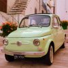 Green Vintage Fiat 500 diamond painting