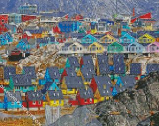 Greenland houses diamond paintings