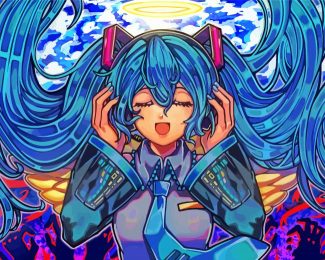 Hatsune anime diamond paintings