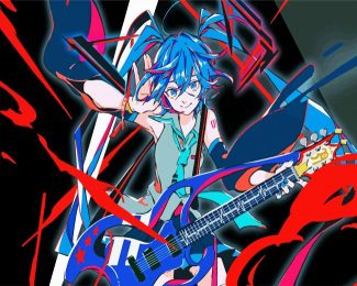 Hatsune the guitarist diamond paintings