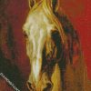 Head of a white horse Théodore Géricault diamond paintings