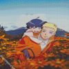 Himawari Uzumaki and her dad diamond paintings