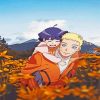 Himawari Uzumaki and her dad diamond painting