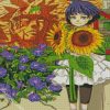 Himawari Uzumaki and sunflower diamond paintings