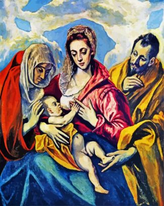 Holy Family El Greco diamond paintings