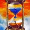 Hourglass illustration diamond paintings