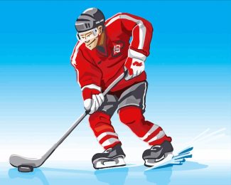 Ice Hockey Player diamond painting