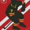 Ice Hockey Silhouette Poster diamond paintings