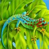 Iguana diamond painting