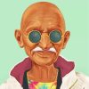 Illustartion Gandhi diamond painting