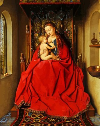 Ince Hall Madonna Jan van Eyck diamond painting