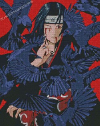 Itachi Uchiha And Crows diamond paintings