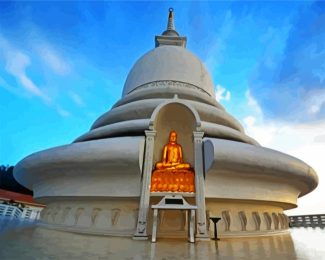 Japanese Peace Pagoda Galle diamond painting