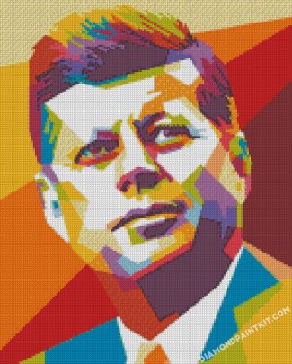 John F Kennedy Pop Art diamond paintings