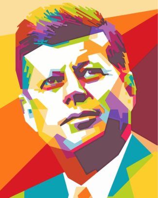 John F Kennedy Pop Art diamond painting