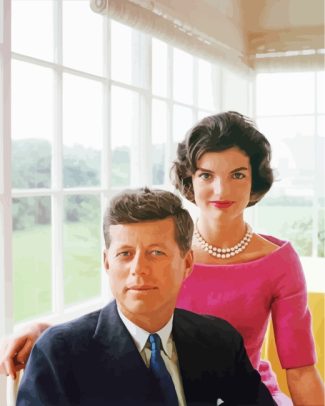 John Kennedy And His Wife diamond painting