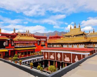 Jokhang Temple Lhasa diamond painting