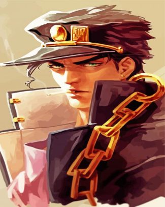 Jotaro kujo anime diamond painting