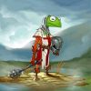 Kermit the sad warrior diamond painting