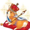 King Corgi Dog diamond painting