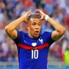 Kylian Mbappe the professional football player diamond paintings