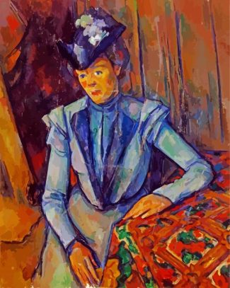 Lady in Blue Paul Cézanne diamond painting