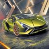 Lamborghini car diamond paintings