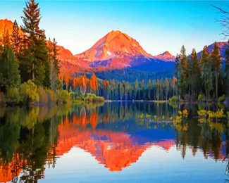 Lassen national park diamond painting