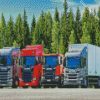 Lastebil trucks diamond paintings